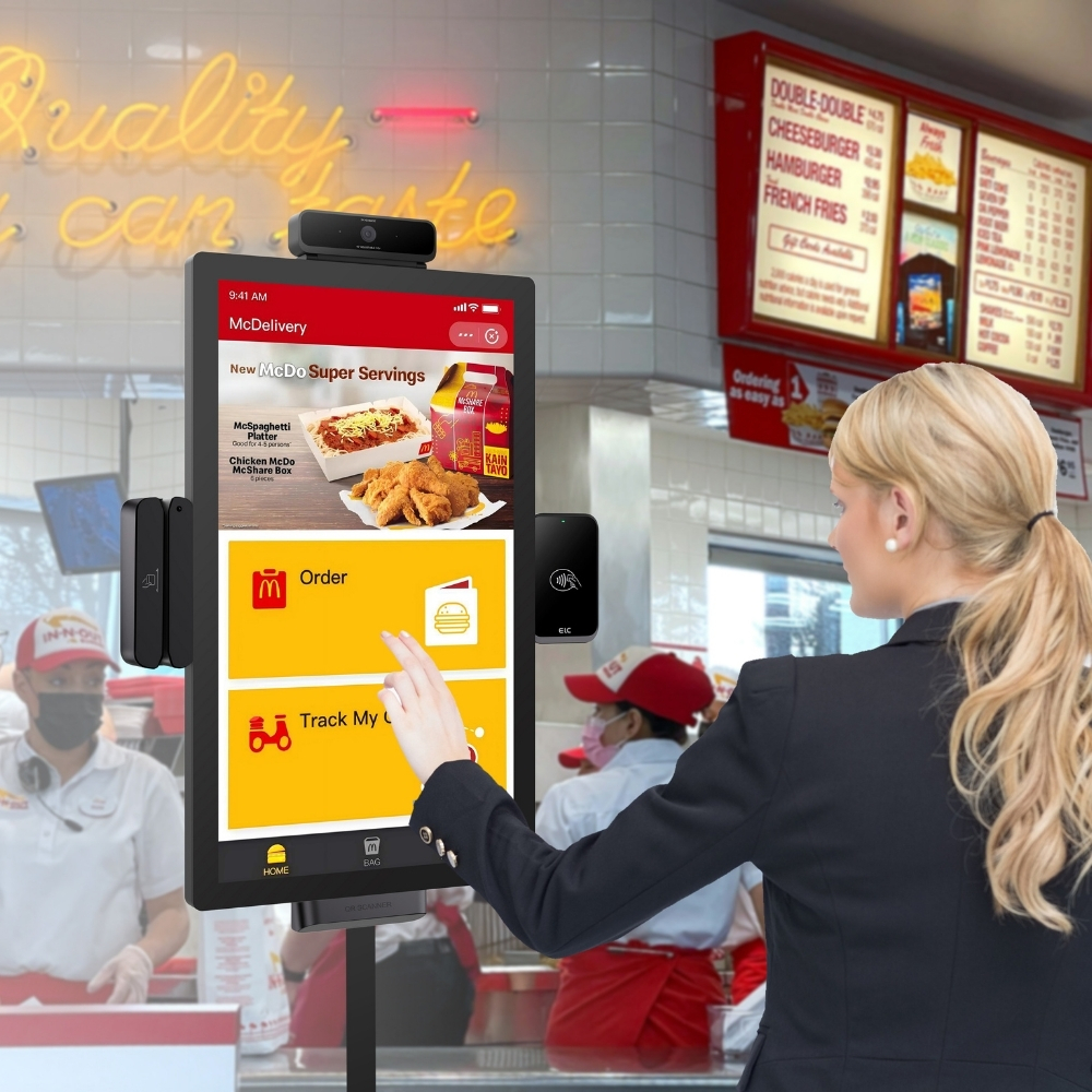 New Ordering Machine 15 inch Self-service Ordering Machine Metal Digital Signage Restaurant ...