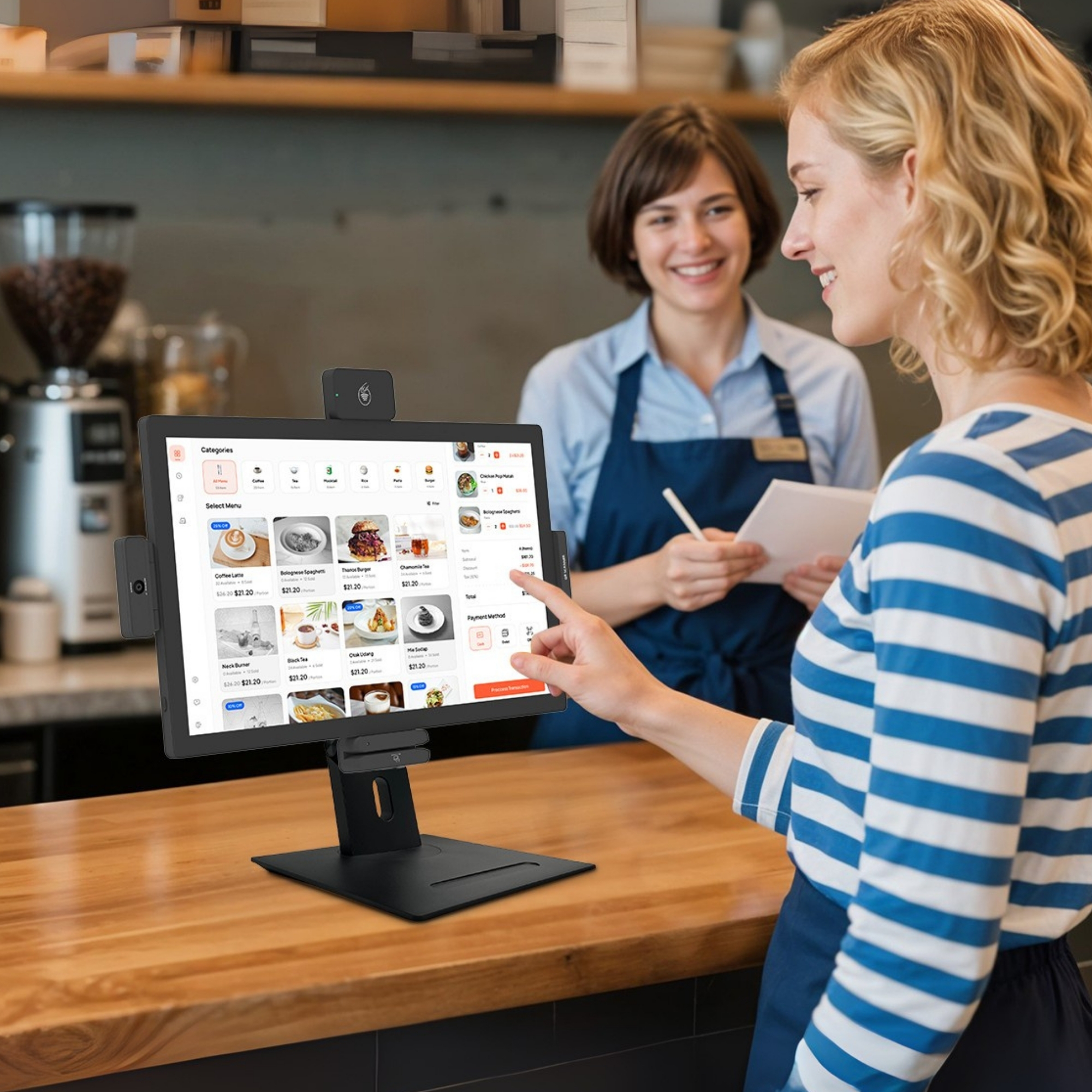 New Ordering Machine 15 inch Self-service Ordering Machine Metal Digital Signage Restaurant ...