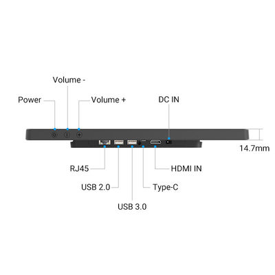 Ultra-Slim Touch Screen Tablet Smart Home Timing Tablet WiFi 6 With Mu-MIMO For Calendar Schedule Display