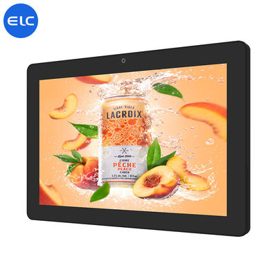 Black Wall Mount Android Tablet , Wall Mount Android Tablet Poe Ultra Thin