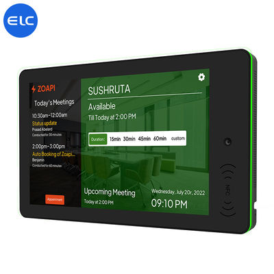 RK3568 Wall Mount Digital Signage Android 12 Touch Screen Indoor POE NFC LED Light For Meeting