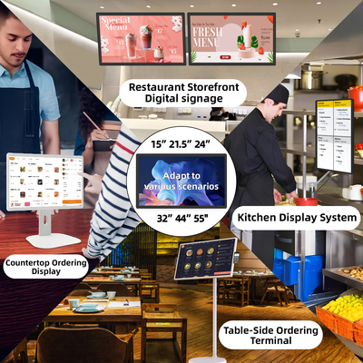ELC SW2495T 24 Inch 1920*1080 250cdm2 10-Point in Cell Touch Vertical Digital Signage Display Laptops Pos Tablet Sales Kiosks