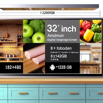 24 32 Inch 8+128gb Android 13 1920*1080 24 Inch Digital Signage Display Kitchen Display Screen Kitchen Display System