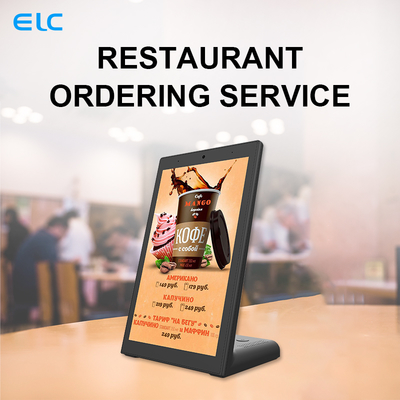L Shape Capacitive 10 Inch Android Tablet Touch Screen Menu Display POE RJ45 NFC Camera
