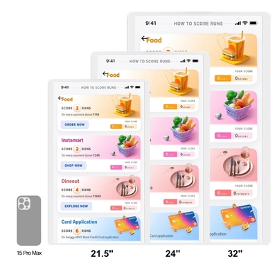 Kitchen Display Screen Kds System  NFC Pos System Kitchen Order Display Monitor Android  13 ELed Menu Management Display Screen KDS