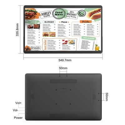 Led Menu Counter Display Restaurant Ordering System Cash Register Pos Cashier Machine Billing Machine Interactive Screen