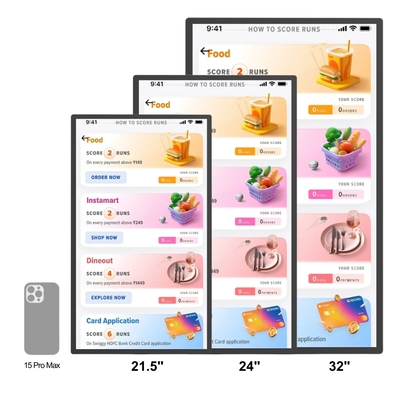Kitchen Displaycomputer Interactive Touch Screen Digital Signage Kds System  Pos System Wall Mounted Kitchen Display Screen