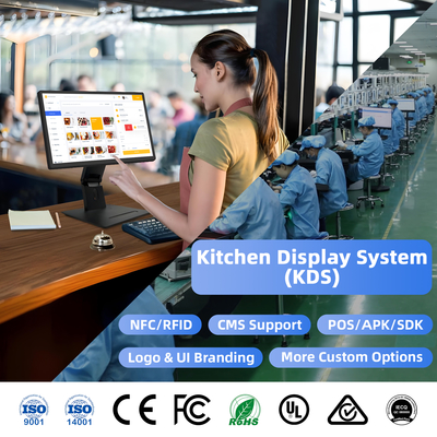 Kitchen Displaycomputer Interactive Touch Screen Digital Signage Kds System  Pos System Wall Mounted Kitchen Display Screen