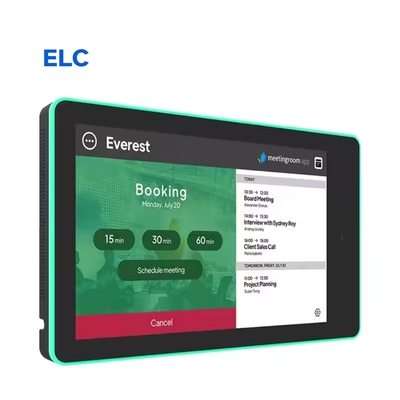 10 Inch Wall Mount Android Meeting Tablet with LED Light Bar