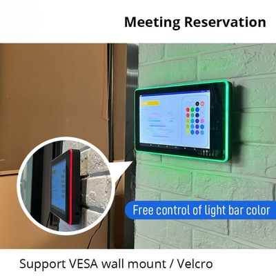 10 Inch Wall Mount Android Meeting Tablet with LED Light Bar