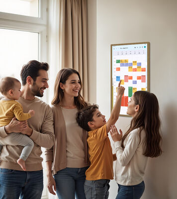 NW2499T RK3576 digital wall calendar smart touch screen calender electronic calendar smart calendar family