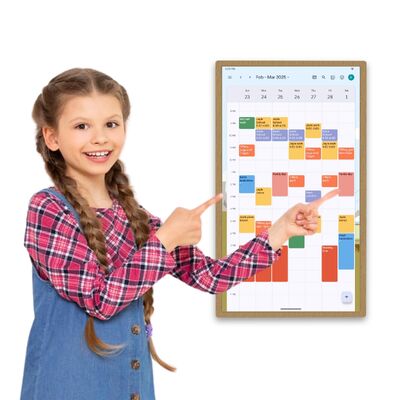 Ultra Slim Electronic Wall Calendar Touch Screen Smart Calendar Wall Display WiFi 6 With Mu-MIMO