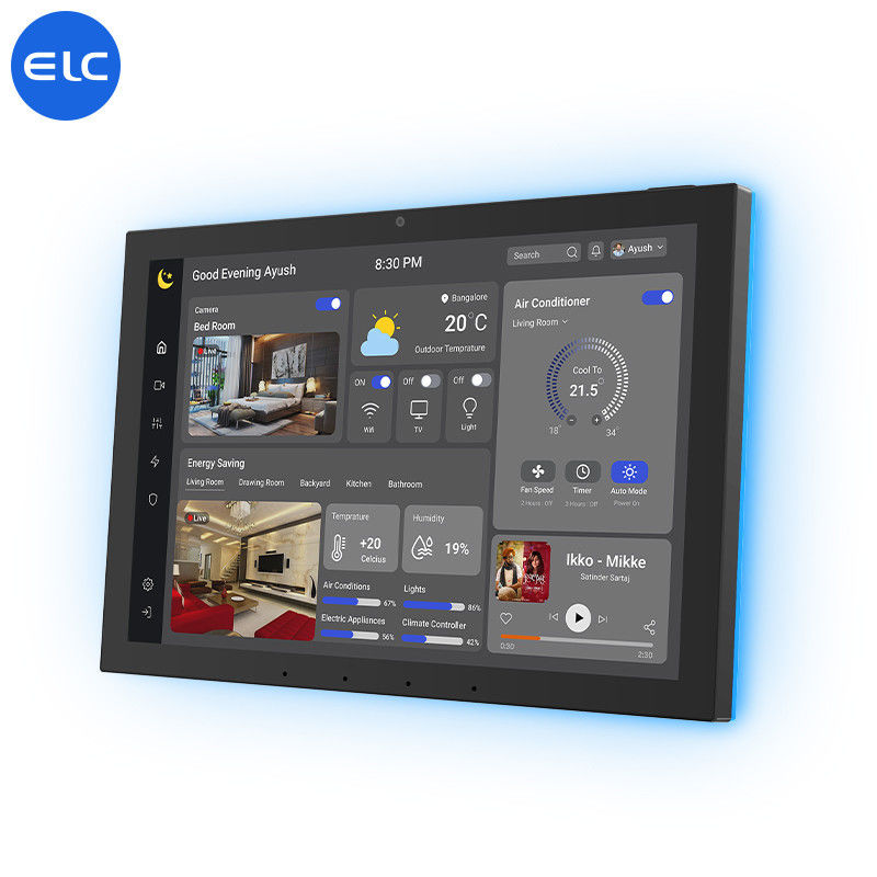 10.1 Inch Smart Home Control Panel Android 13 Tablet With Zigbee Matter