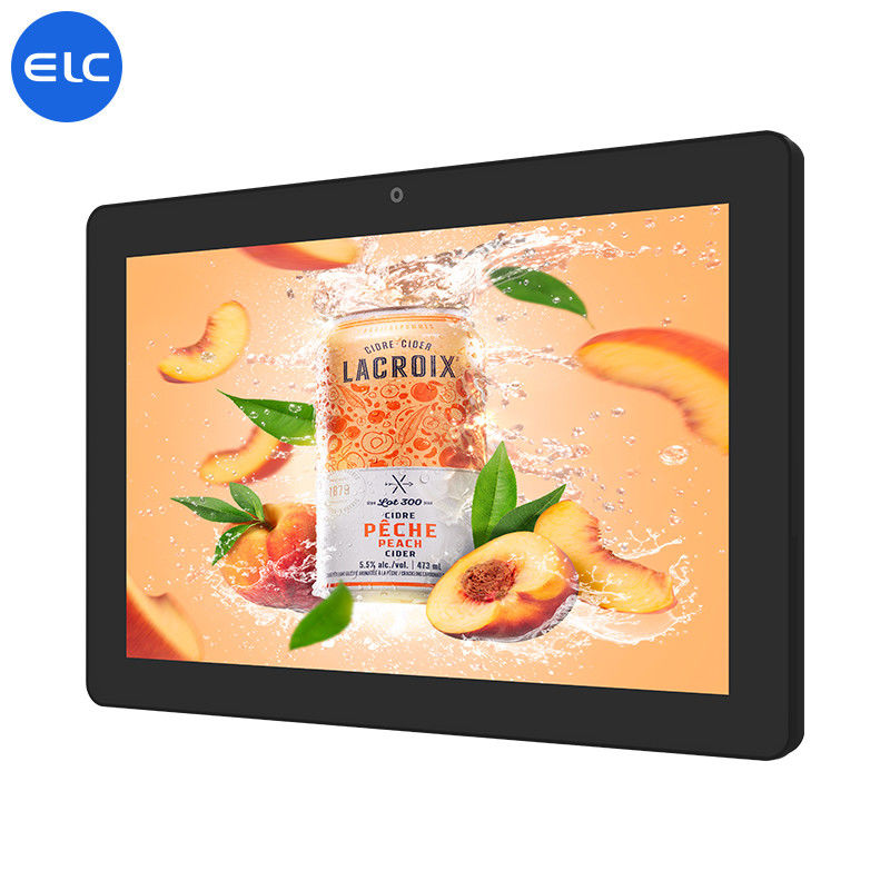 Black Wall Mount Android Tablet , Wall Mount Android Tablet Poe Ultra Thin