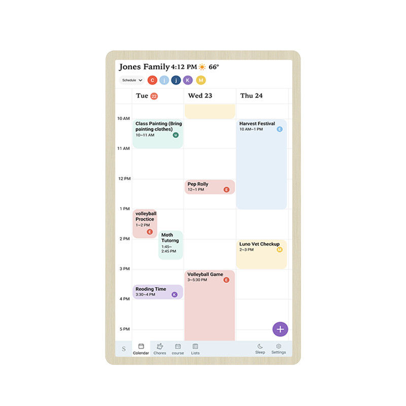 Online Monthly Planner Digital Wall Calendar For Streamlined Family Scheduling
