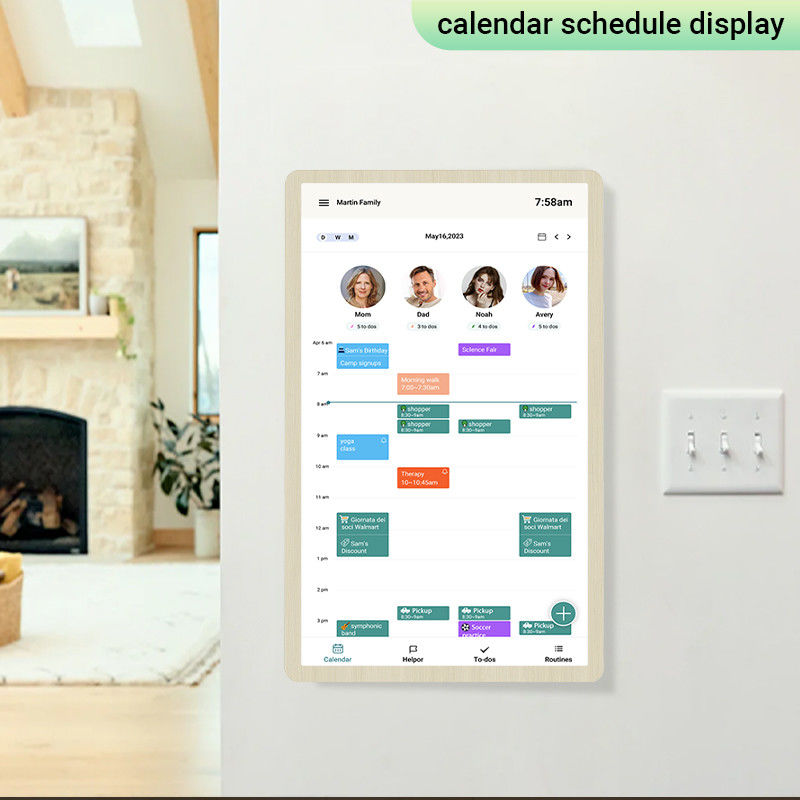 21 Inch Incell Digital Wall Calendar Touch Screen Smart Calendar Wall
