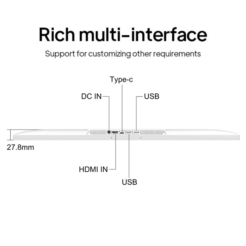 OEM/ODM Customize RK3588S2/RK3588 Android  13 24 Inch Floor Standing Digital Signage Screens Kitchen Display System Restaurant