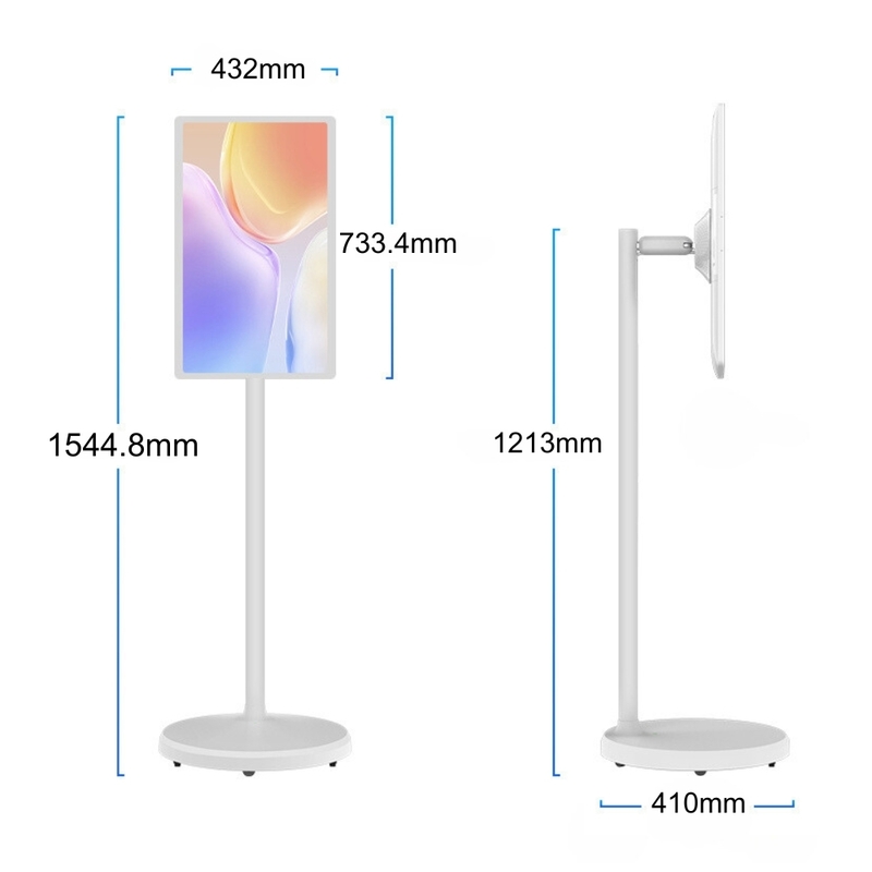 OEM/ODM Customize RK3588S2/RK3588 Android  13 24 Inch Floor Standing Digital Signage Screens Kitchen Display System Restaurant