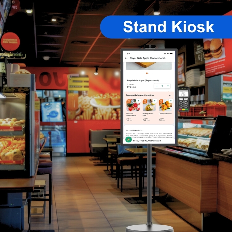ELC SW2495T 24 Inch 1920*1080 250cdm2 10-Point in Cell Touch Vertical Digital Signage Display Laptops Pos Tablet Sales Kiosks
