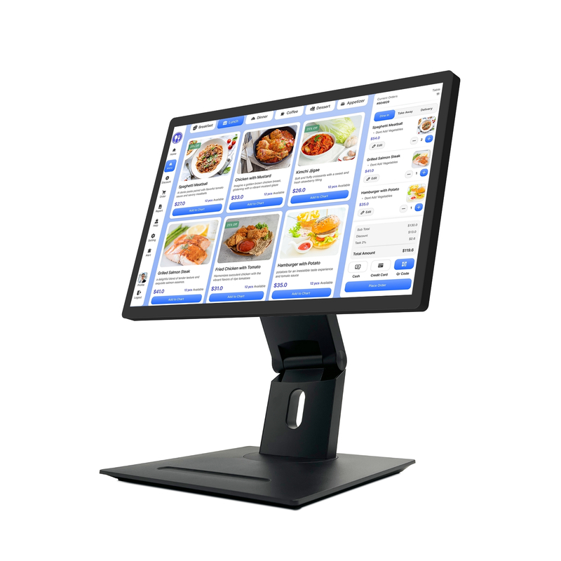 21 Inch Desktop Tablet Kitchen Display Screen Smart Android 11 TV Display Tablette PC Touch Screen Restaurant Pos System Kiosk
