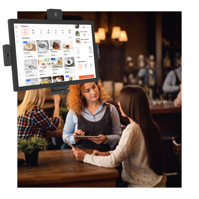 21.5" Touch Screen Android Tablet RK3576 for Restaurant Point of Sale Back Order Kiosk Self-service ordering machine