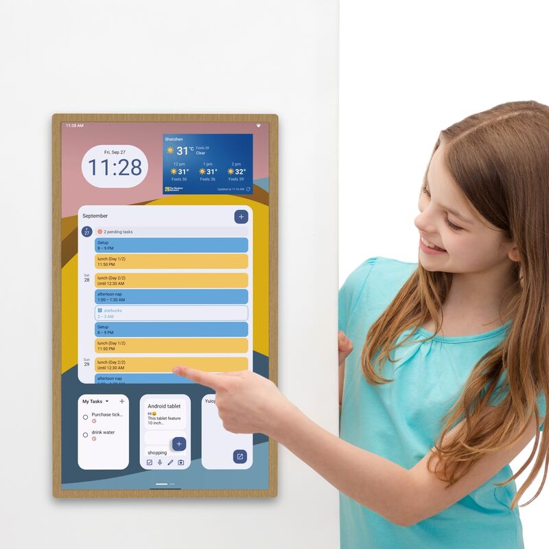 ELC New design calendar checklist display RK3576 android 13 smart touch screen calender smart calendar family