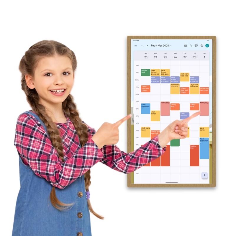 Ultra Slim Electronic Wall Calendar Touch Screen Smart Calendar Wall Display WiFi 6 With Mu-MIMO