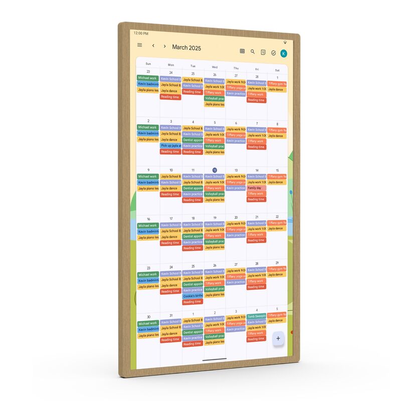 21 Inch Incell 	Android14 Digital Wall Calendar Free Software Touch Screen Smart Calendar Wall Display For Family