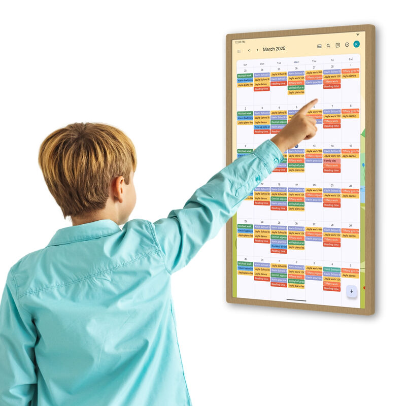 Smart Electronic Family Calendar Online Android 14  Touch Screen Weekly Wall Digital Calendar Planner Display For Home