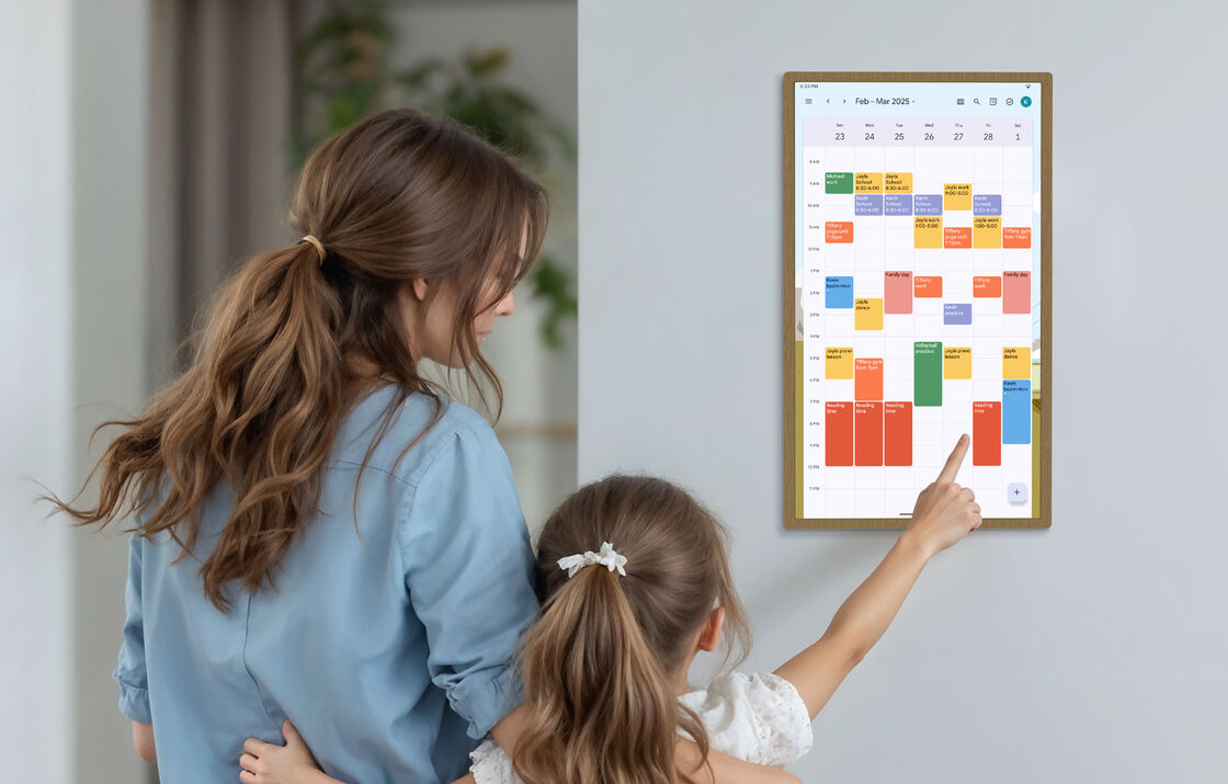 RK3576 Digital Family Plann Android 14 Free Software 24 Inch 32 Inch Digital Incell Touch Screen Smart Calendar