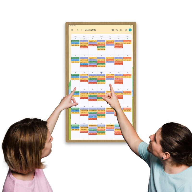 Smart Digital Family Wall Calendar Online Monthly Planner Electronic Calendar For Fridge