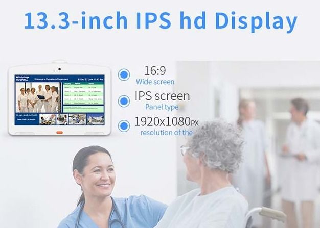 LCD IPS Panel Digital Signage Tablet , Digital Signage For Hospital