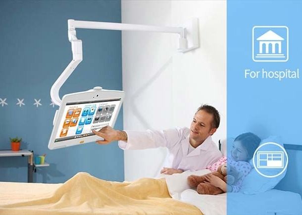 Smart Healthcare Digital Signage , Wall Mount Android Tablet  Multi Touch