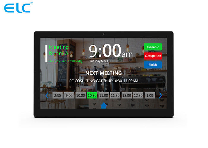 Capactive Touch Screen  Meeting Room Digital Signage  With PoE/NFC/RFID Based