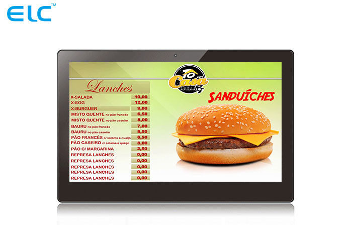 Quad Core  POE Powered Android Tablet , Touch Screen Digital Signage