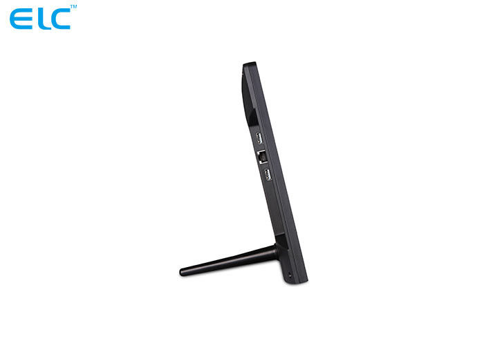 15.6 Inch Black Wall Mounted Digital Signage Ips Screen Rj45 Wifi Bluetooth