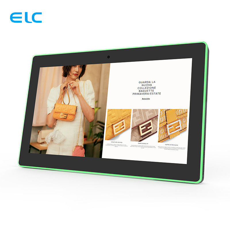15.6 Inch POE Android 7.1 Meeting Room Tablet With Touch Screen LED Light Bar
