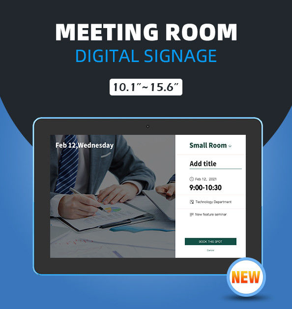 NFC RFID Meeting Room Tablet Wall Mount POE Booking System