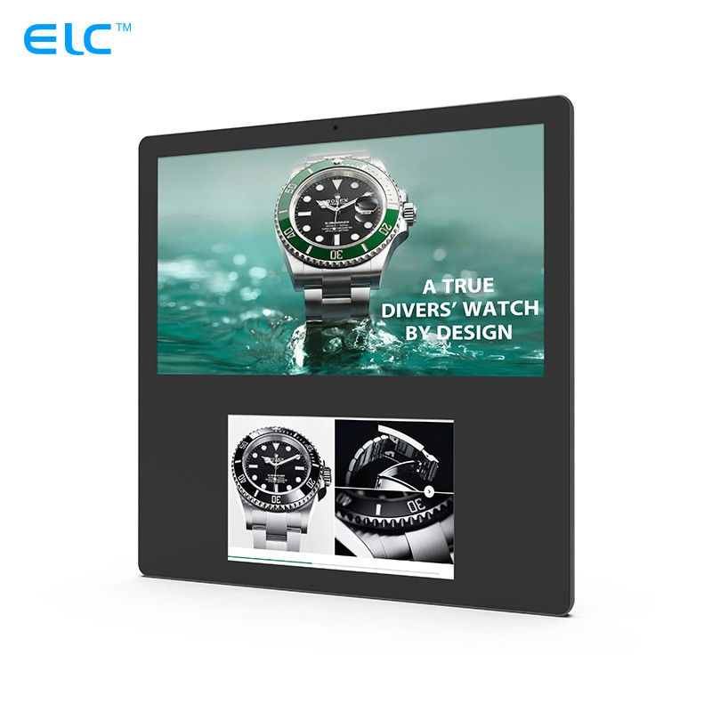 Wall Mounted Interactive Dual Screen Digital Signage WiFi Android Indoor Advertising Display