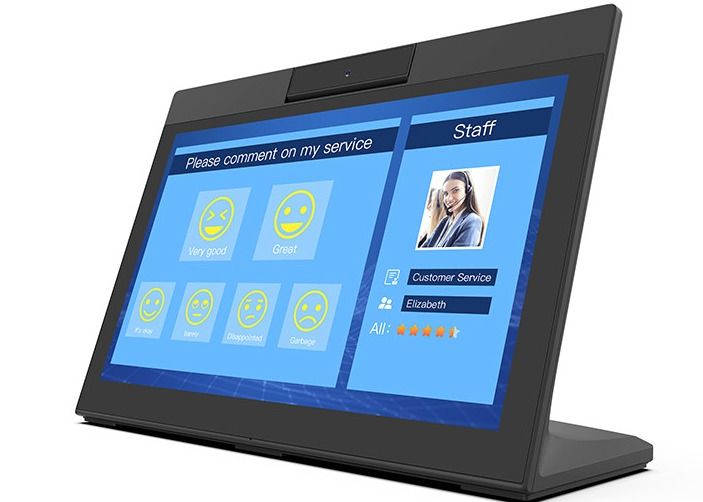 14 Inch L Shape 12V LCD Android Tablet Restaurent Ordering NFC Payment