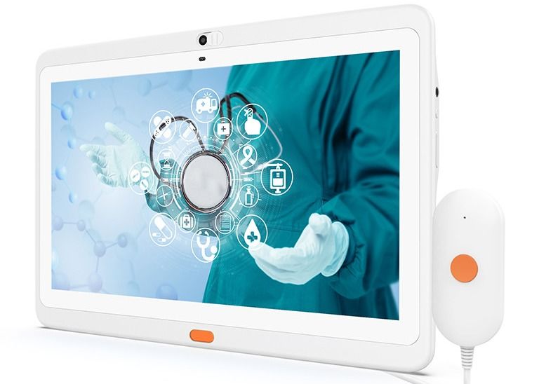 Home Care 13.3 Inch Wall Mount Tablet 16GB SOS Call Touch Screen For Patient