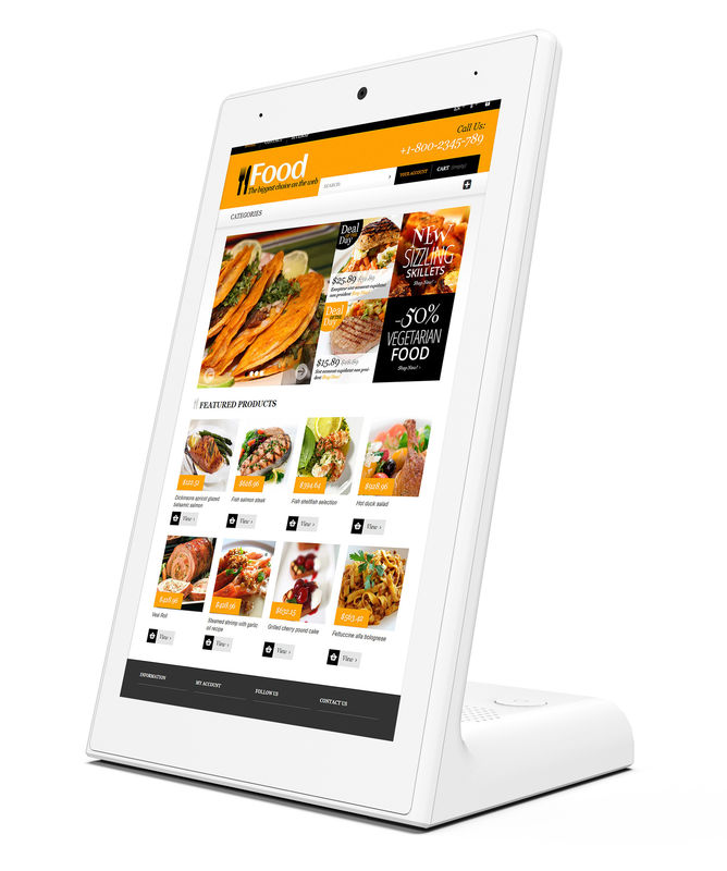 8 Inch Vertical Android 8.1 Quad Core Tablet Desktop Digital Signage