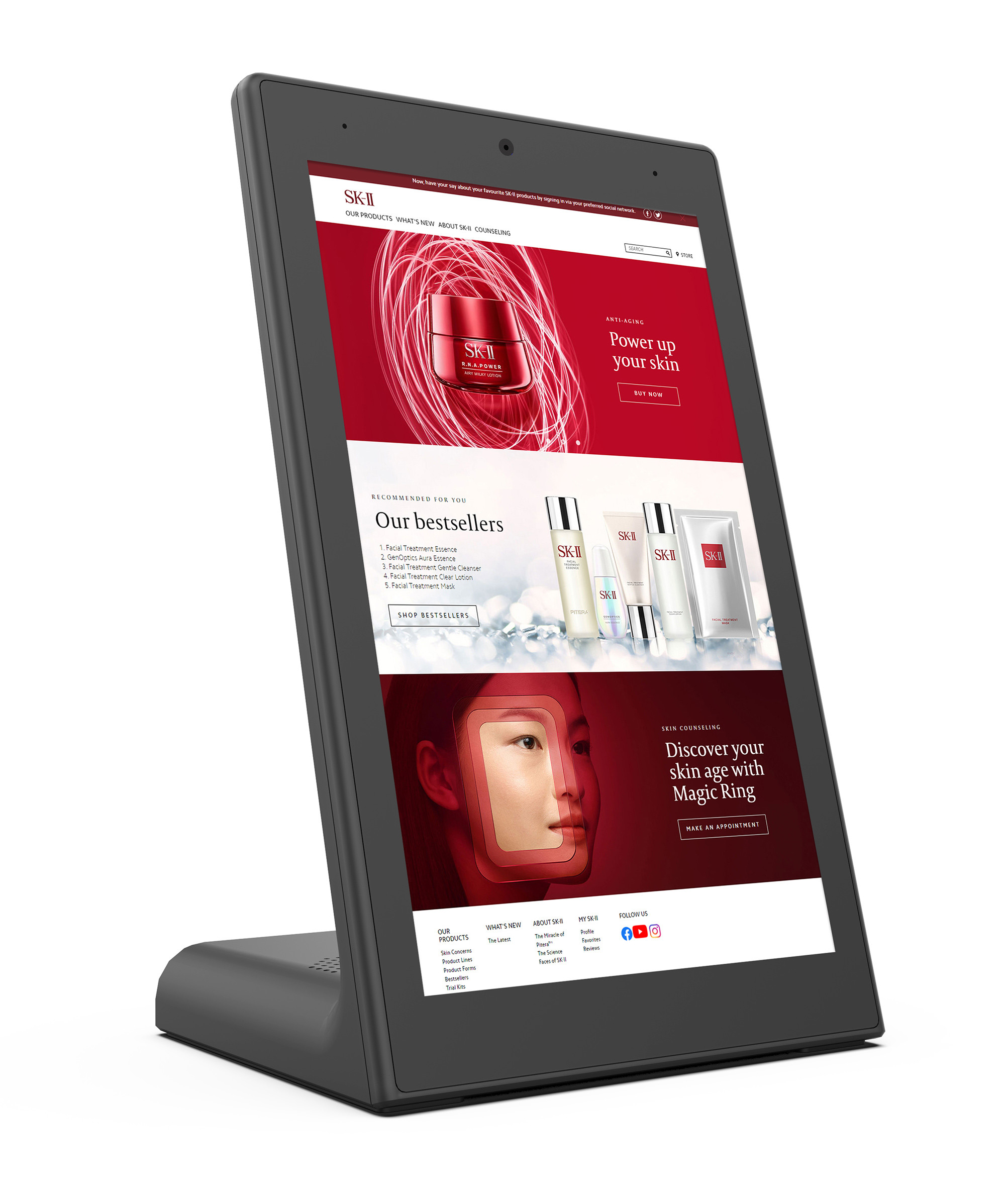 Landscape Quad Core Desktop Digital Signage With Android 10.0 System