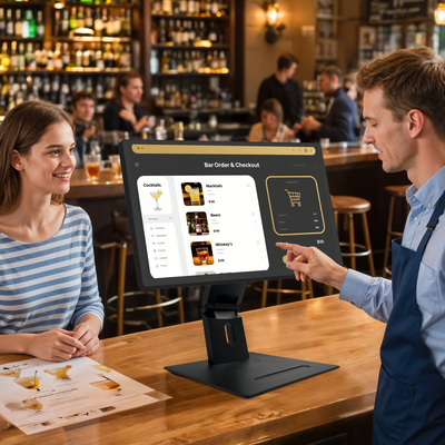 21 Inch Desktop Tablet Kitchen Display Screen Smart Android 11 TV Display Tablette PC Touch Screen Restaurant Pos System Kiosk