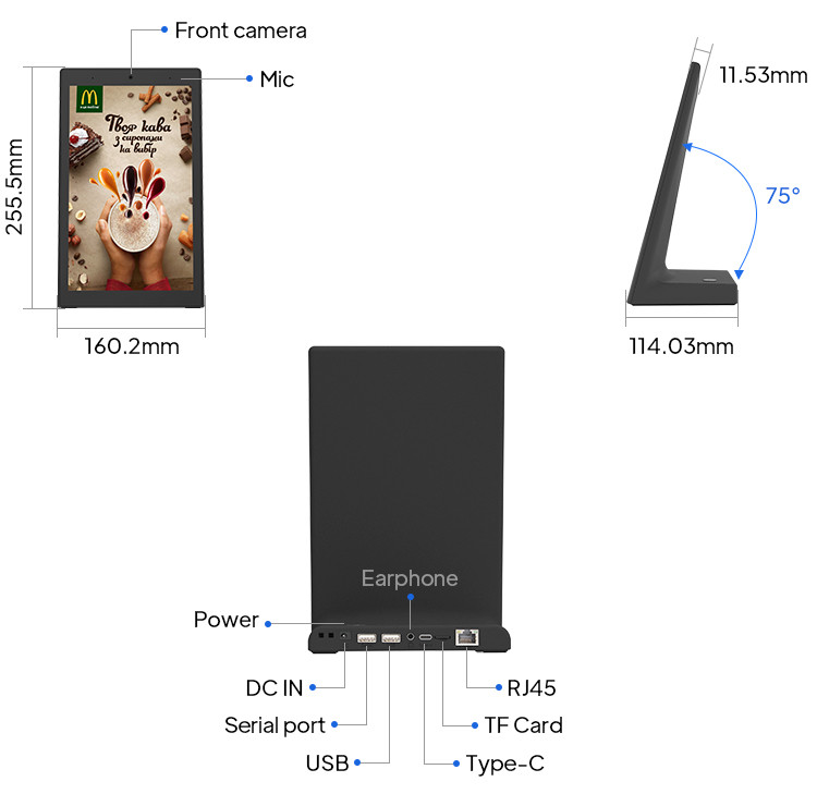 Desktop Tablet Digital Signage 10 Inch High Definition IPS Touch Screen Desktop Tablet Digital Signage 10 Inch High Definition IPS Touch Screen